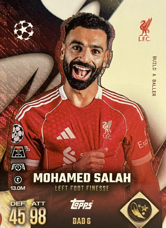 Mohamed Salah 2026 2026 Topps Match Attax Extra 2026 #BAB 6