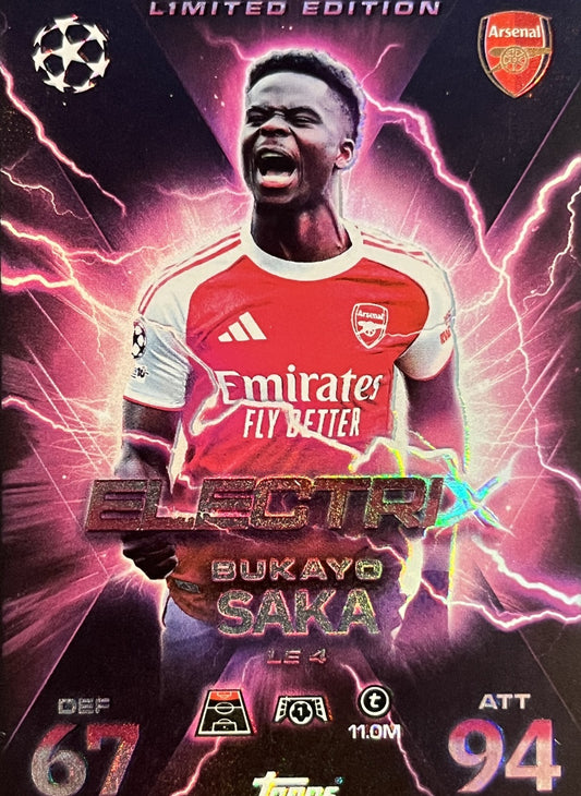 Bukayo Saka 2026 2026 Topps Match Attax Extra 2026 #LE 04