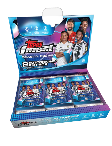 Topps® Finest UEFA Club Competitions 2025/26 Hobby Box (Forhåndsbestilling)