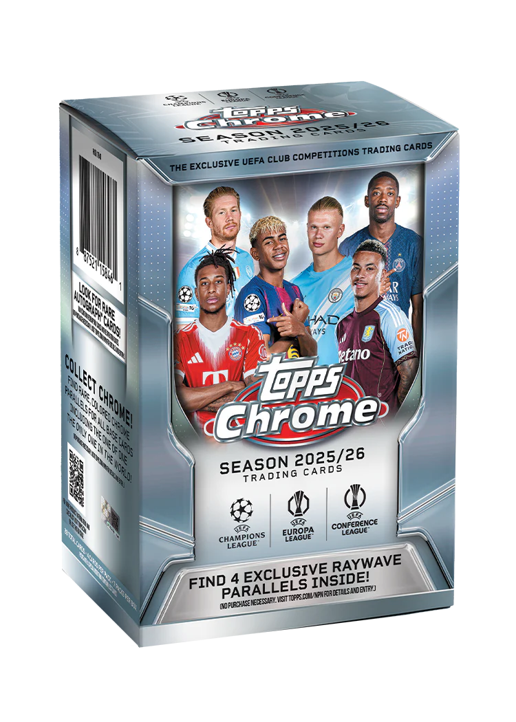 Topps Chrome® UEFA Club Competitions 2025-26 Value/Blaster box