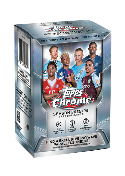 Topps Chrome® UEFA Club Competitions 2025-26 Value/Blaster box