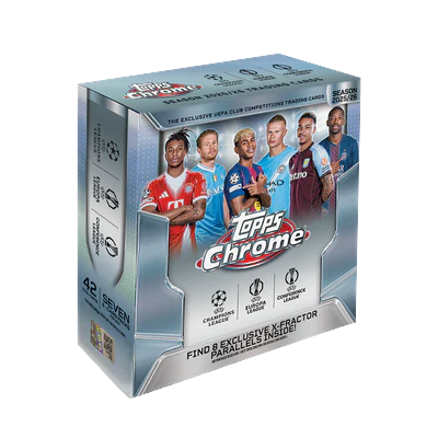 Topps Chrome UEFA Club Competitions 2025-26 Mega Box